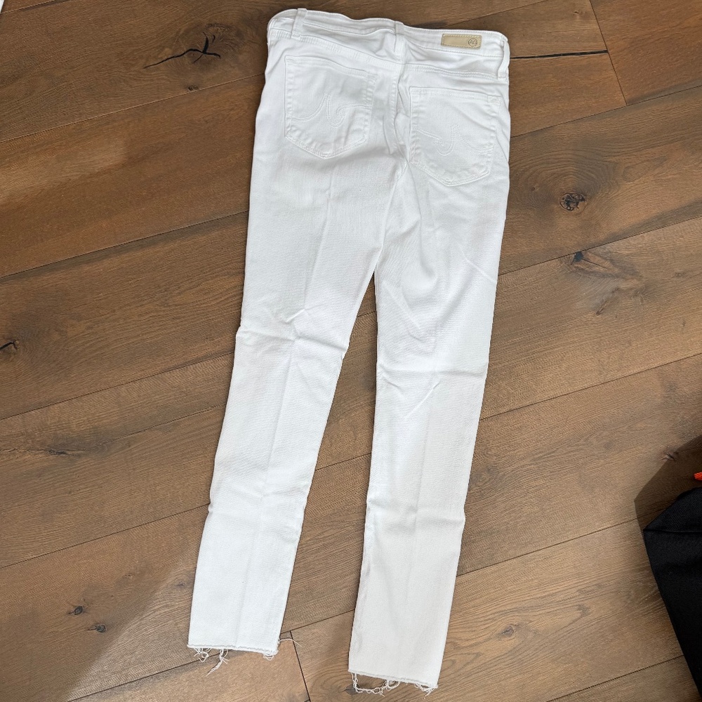 WHITE AG Jeans Farrah Skinny Crop SZ 25R
